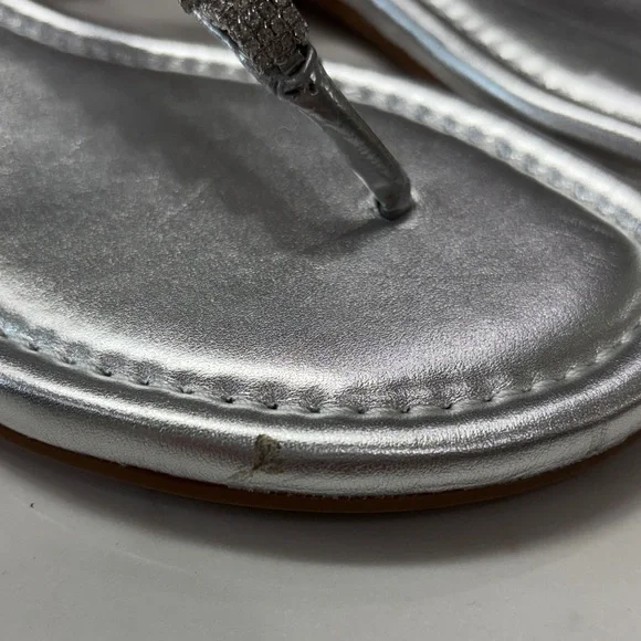 ANTONIO MELANI Metallic Silver Sandals - Picture 11 of 11